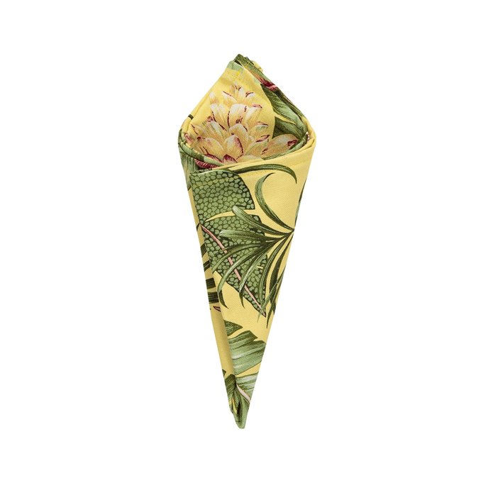 Ferngully Yellow 16" x 16" Pack of 4 - Napkins - Floral by Thomasville Thumbnail