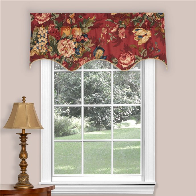 Queensland 52" x 18" Lined Filler Valance by Thomasville Thumbnail