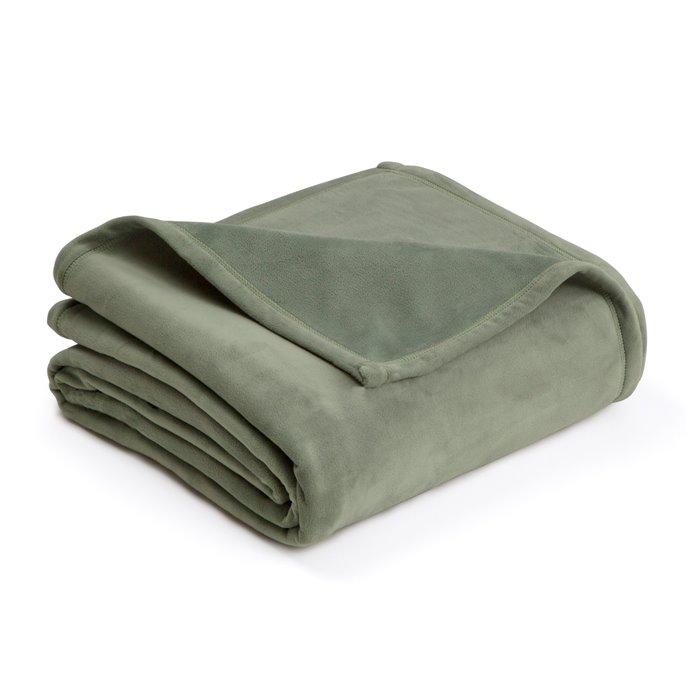 Vellux King Sage Plush Blanket Thumbnail