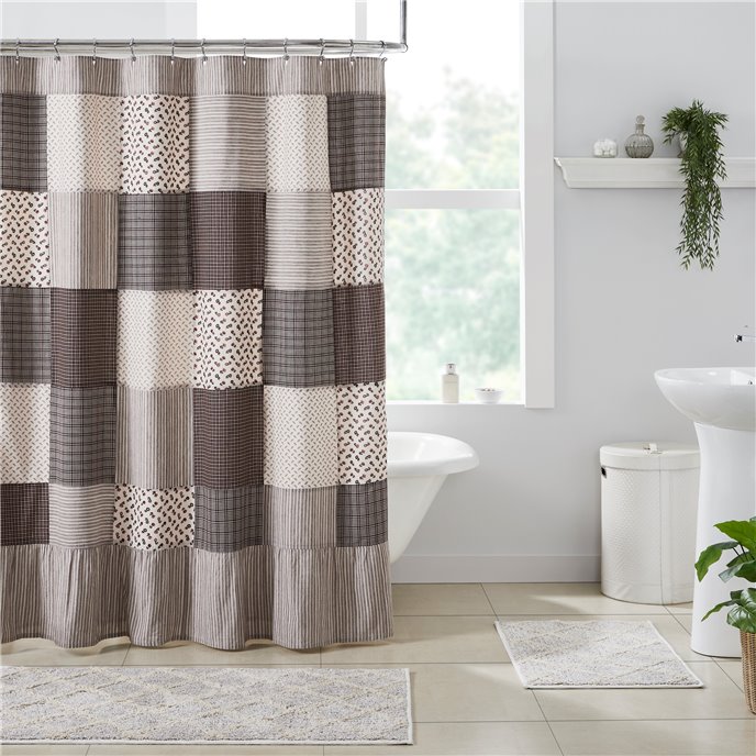 Florette Patchwork Shower Curtain 72x72 Thumbnail