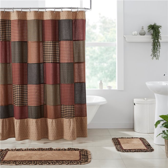 Maisie Patchwork Shower Curtain 72x72 Thumbnail