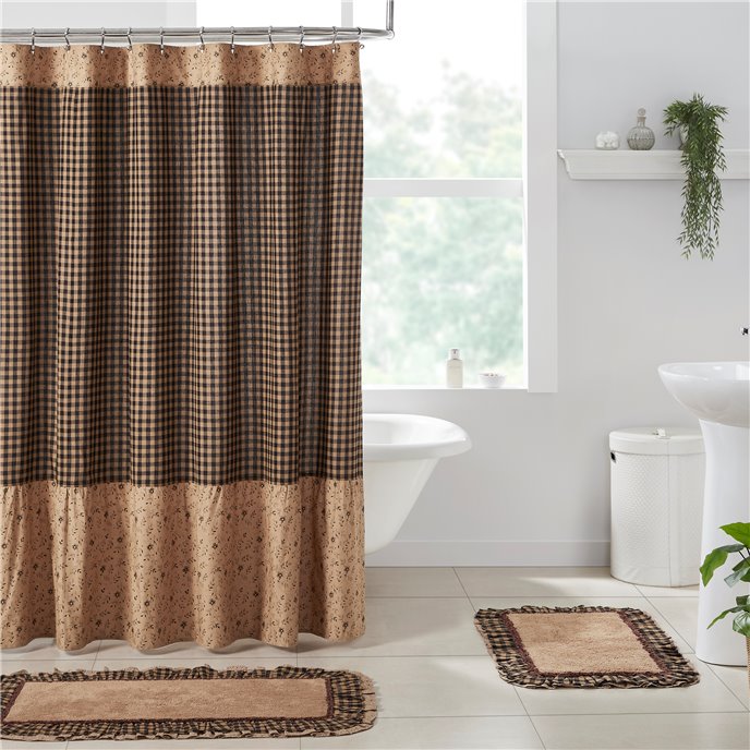 Maisie Ruffled Shower Curtain 72x72 Thumbnail