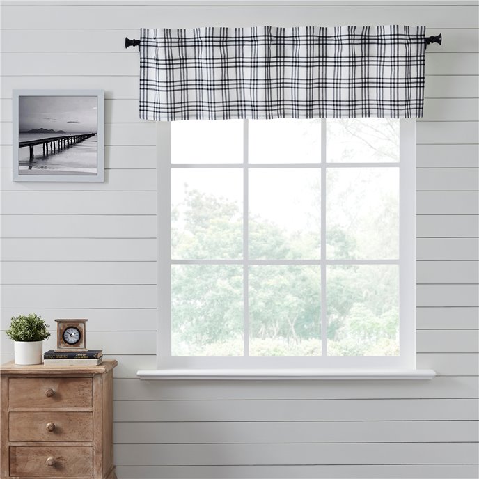 Sawyer Mill Black Plaid Valance 16x60 Thumbnail