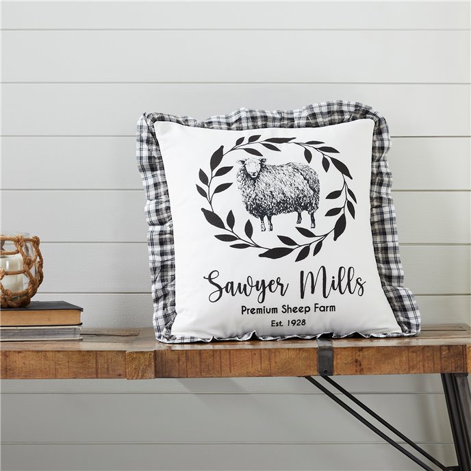 Sawyer Mill Black Sheep Pillow 18x18 Thumbnail
