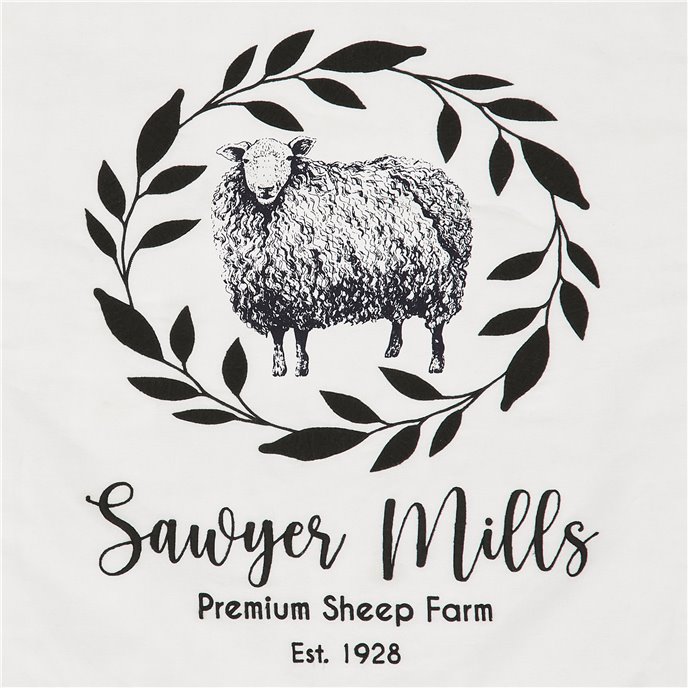 Sawyer Mill Black Sheep Pillow Cover 18x18 Thumbnail