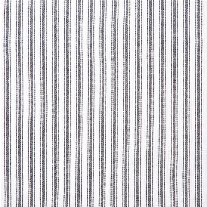 Sawyer Mill Black Ticking Stripe King Bed Skirt 78x80x16 Thumbnail