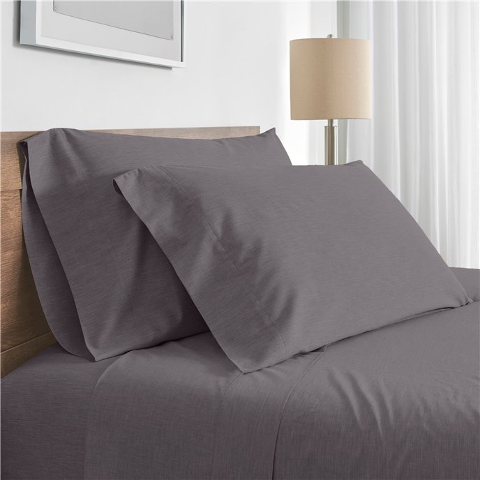 Modern Living 300 Thread Count Standard Graphite Pillowcase Pair Thumbnail