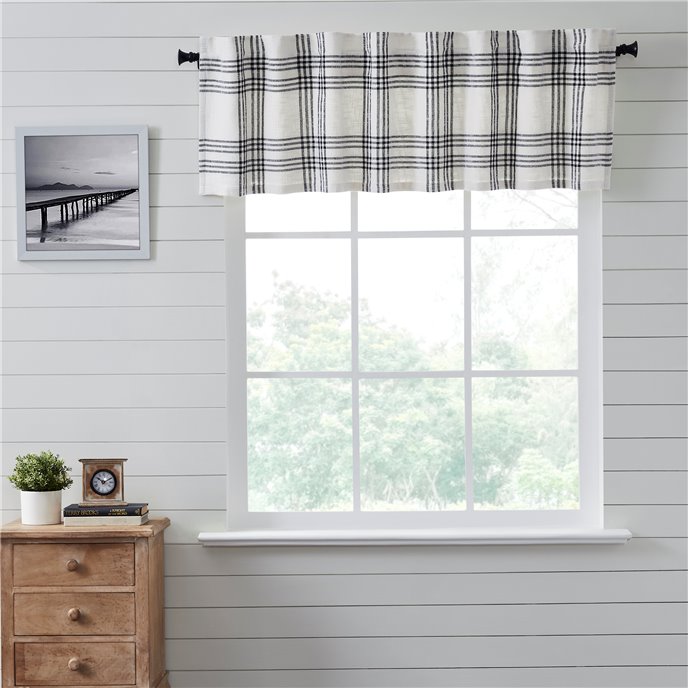 Black Plaid Valance 19x72 Thumbnail