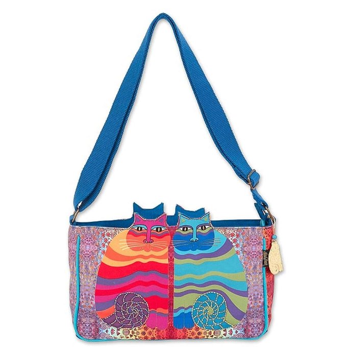 Rainbow Felines Cutout Medium Handbag Thumbnail
