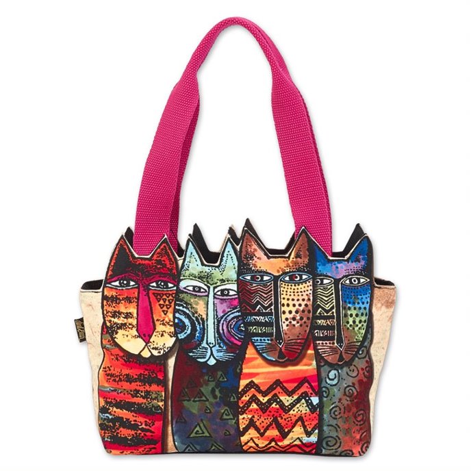 Wildest Cats Medium Cutout Handbag Tote Thumbnail