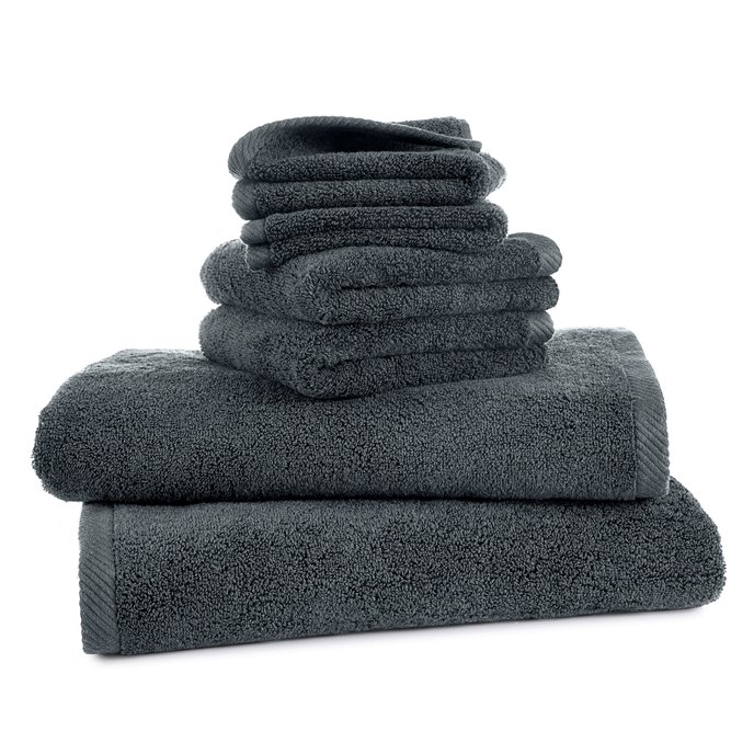 Izawa Low Lint Charcoal 6 Piece Bath Towel Set Thumbnail
