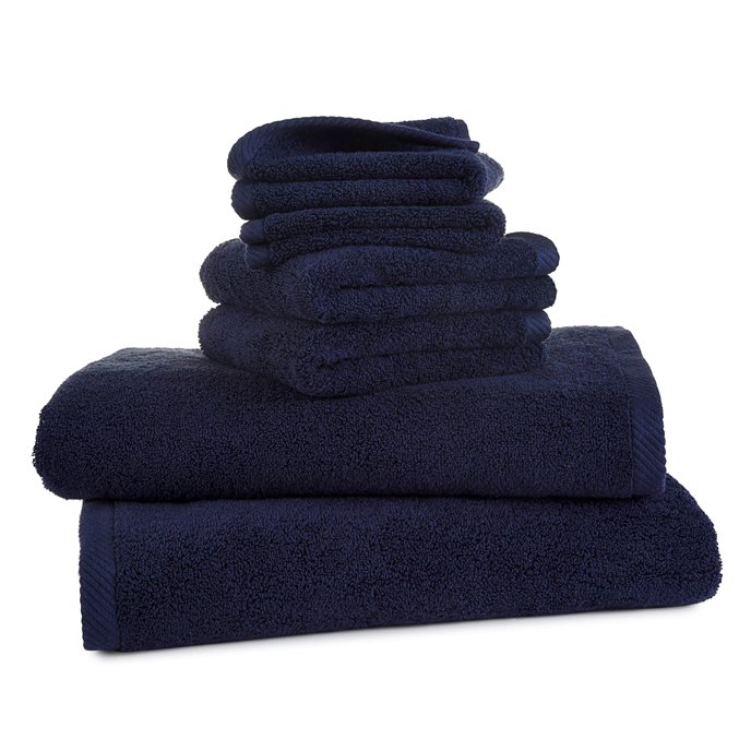 Izawa Low Lint Navy 6 Piece Bath Towel Set Thumbnail