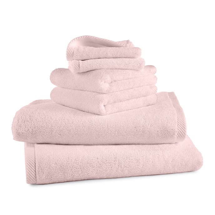 Izawa Highly Absorbent Pink 6 Piece Bath Towel Set Thumbnail