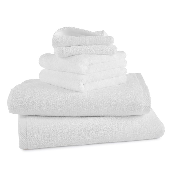 Izawa Low Lint White 6 Piece Bath Towel Set Thumbnail