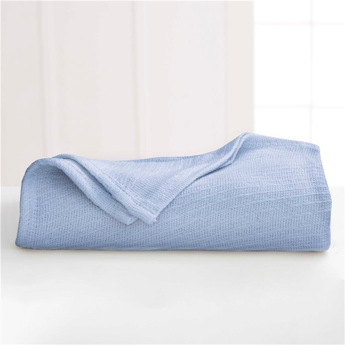 Martex Cotton Full/Queen Blue Blanket Thumbnail