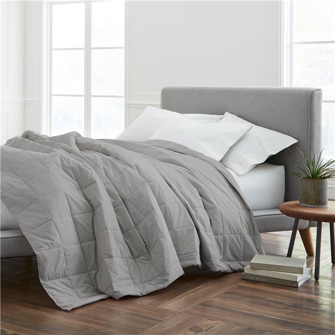 Martex EcoPure Cotton Filled Full/Queen Dark Grey Blanket Thumbnail