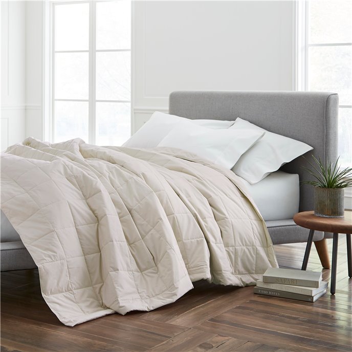 Martex EcoPure Cotton Filled Full/Queen Cream Blanket Thumbnail