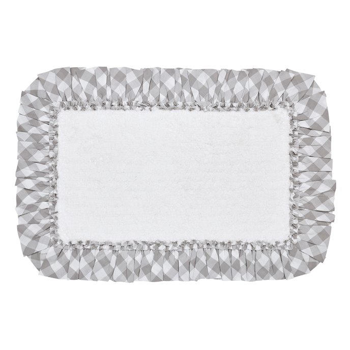 Annie Buffalo Grey Check Bathmat 20x30 Thumbnail
