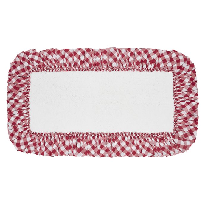 Annie Buffalo Red Check Bathmat 27x48 Thumbnail