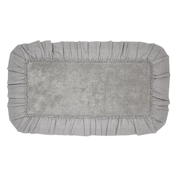 Burlap Dove Grey Bathmat 27x48 Thumbnail