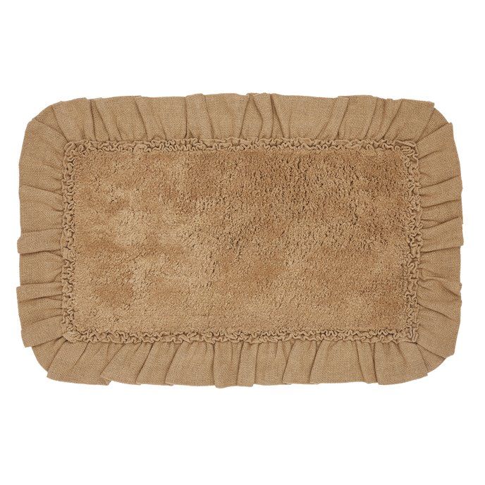 Burlap Natural Bathmat 20x30 Thumbnail