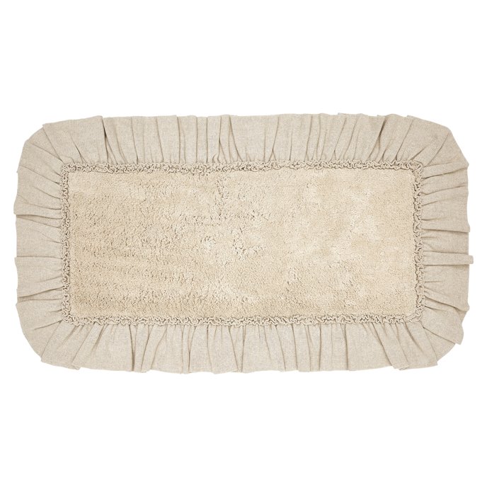 Burlap Vintage Bathmat 27x48 Thumbnail