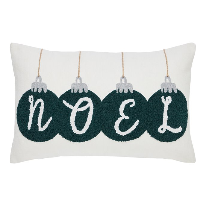 Pine Grove Plaid Noel Ornament Pillow 14x22 Thumbnail