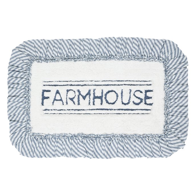 Sawyer Mill Blue Farmhouse Bathmat 20x30 Thumbnail