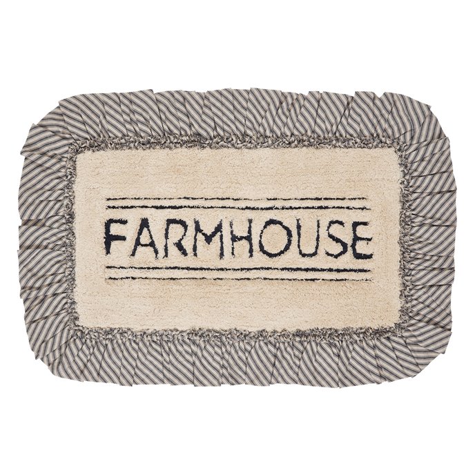 Sawyer Mill Charcoal Farmhouse Bathmat 20x30 Thumbnail