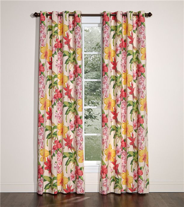 Kahlee Grommet Curtains (96"x84") Thumbnail