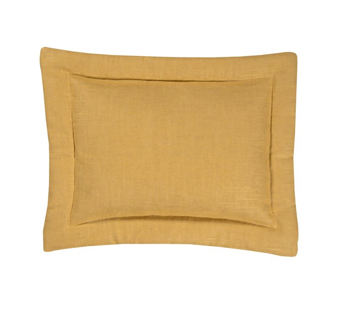 Kahlee Breakfast Pillow - Yellow Linen Thumbnail