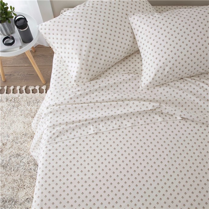 Martex 225 Thread Count Everyday Foulard Standard White Pillowcase Pair Thumbnail