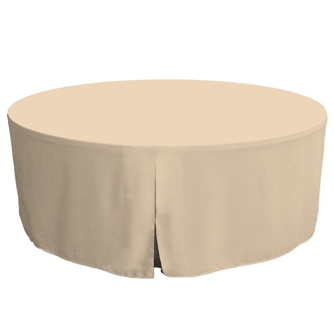 Tablevogue 72-Inch Natural Round Table Cover Thumbnail