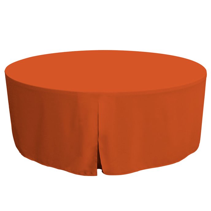 Tablevogue 72-Inch Ooh-Orange Round Table Cover Thumbnail