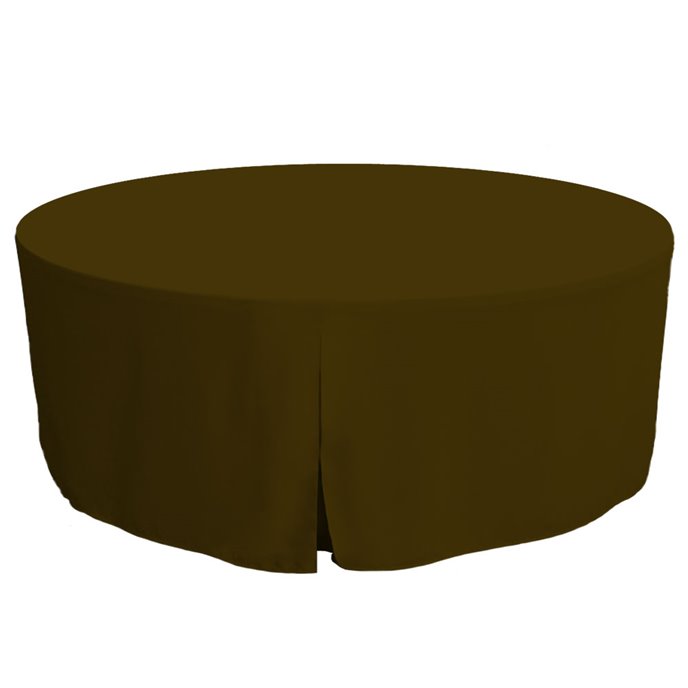 Tablevogue 72-Inch Chocolate Round Table Cover Thumbnail
