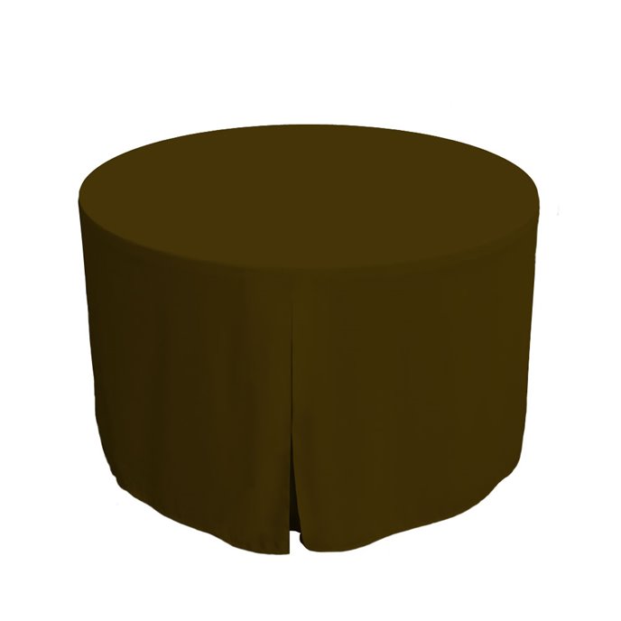 Tablevogue 48-Inch Chocolate Round Table Cover Thumbnail