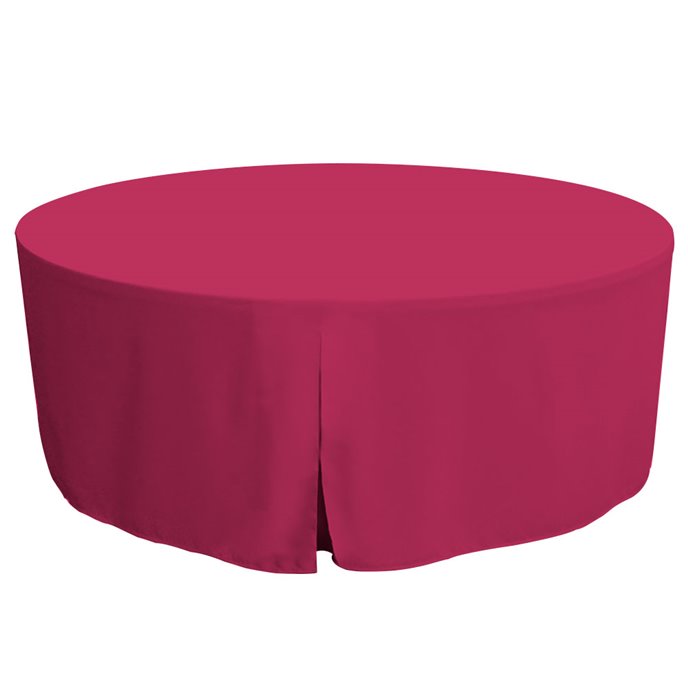 Tablevogue 72-Inch Fuchsia Round Table Cover Thumbnail