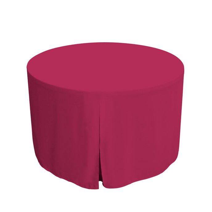 Tablevogue 48-Inch Fuchsia Round Table Cover Thumbnail