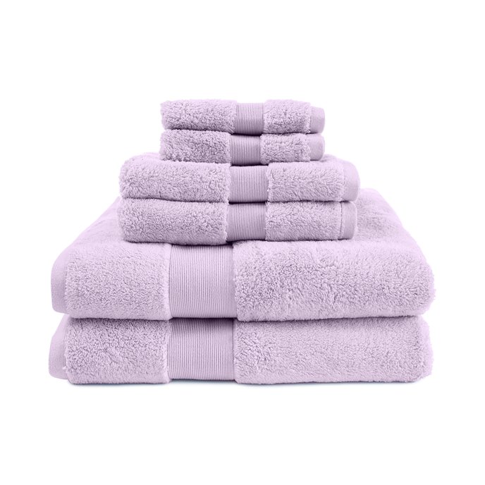 Martex Love Solid Lilac 6 Piece Bath Towel Set Thumbnail