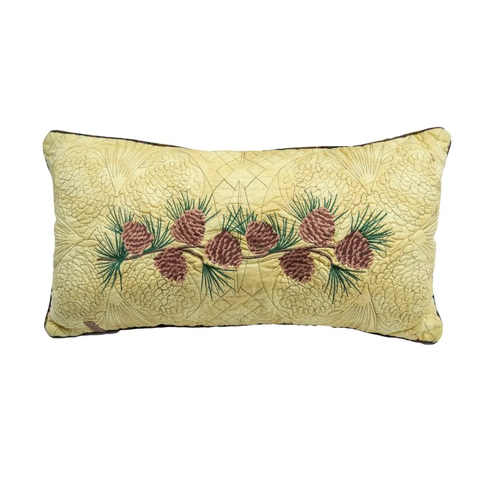 Cabin Raising Pinecone Rectangle Pillow Thumbnail