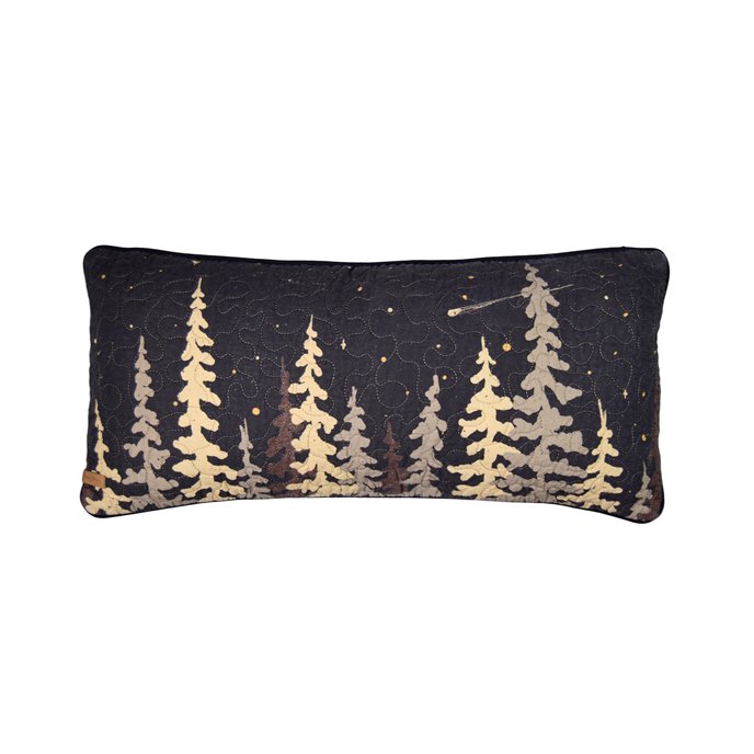 Moonlit Cabin Rectangle Decorative Pillow Thumbnail