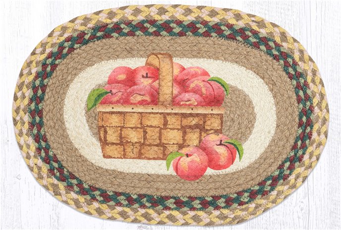 Peach Basket Oval Placemat 13"x19" Thumbnail