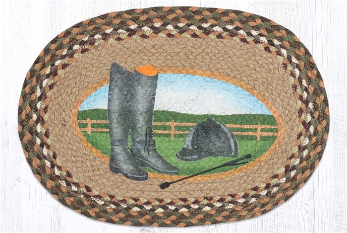 Hat/Boot Oval Placemat 13"x19" Thumbnail