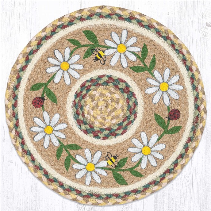 Daisy Printed Round Placemat 15"x15" Thumbnail