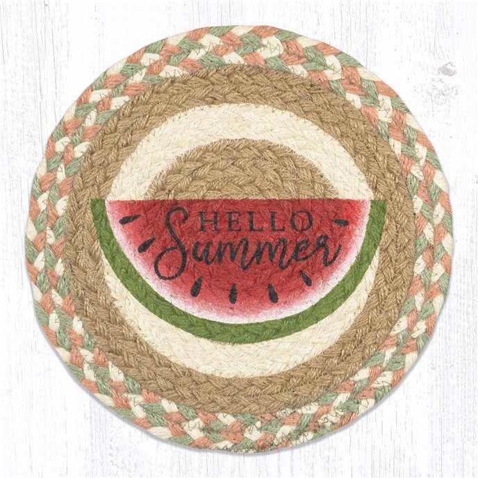 Watermelon Printed Round Trivet 10"x10" Thumbnail