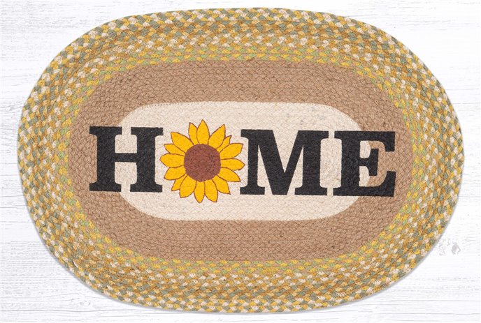 Home - Sunflower Oval Rug 20"x30" Thumbnail