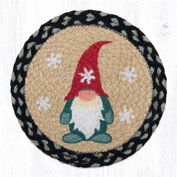 Winter Gnome Printed Round Trivet 10"x10" Thumbnail