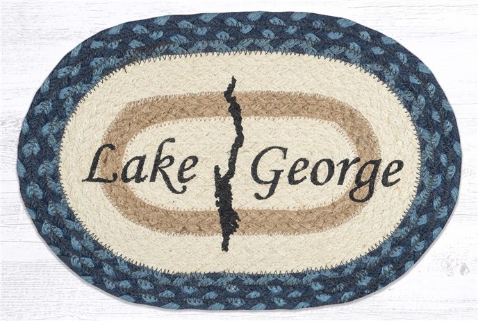 Lake George Printed Oval Swatch 10"x15" Thumbnail