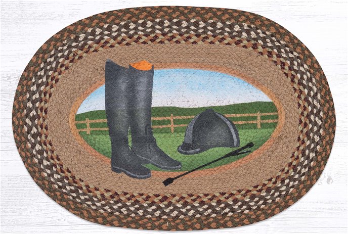 Hat/Boot Oval Rug 20"x30" Thumbnail