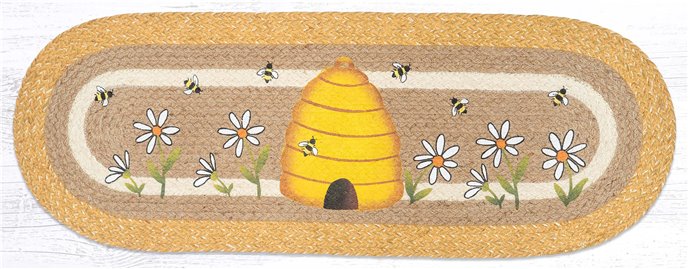 Beehive Oval Table Runner 13"x36" Thumbnail